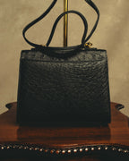 -SPECIAL- "Balenciaga" 90's-00's Ostrich leather structured top handle bag