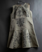 "RED VALENTINO" Baroque print sleeveless dress