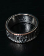 "GUCCI" GG marmont silver 925 ring