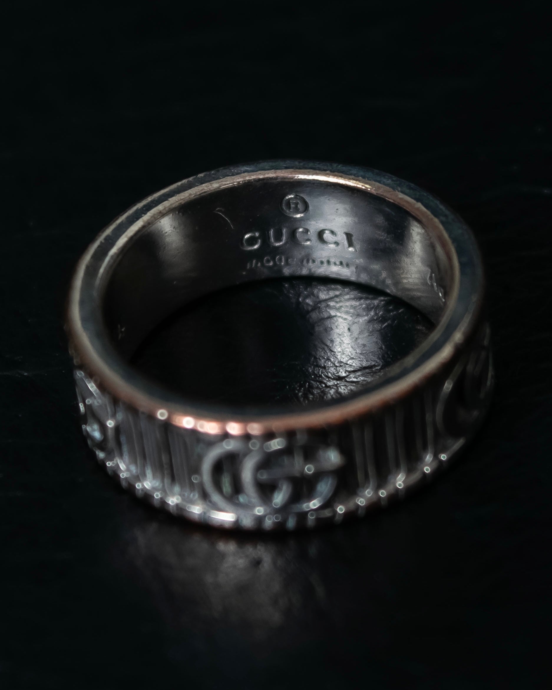 "GUCCI" GG marmont silver 925 ring