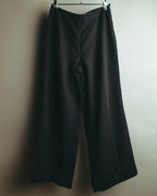 "VALENTINO GARAVANI" 90's-00's Sheer side striped wide trousers