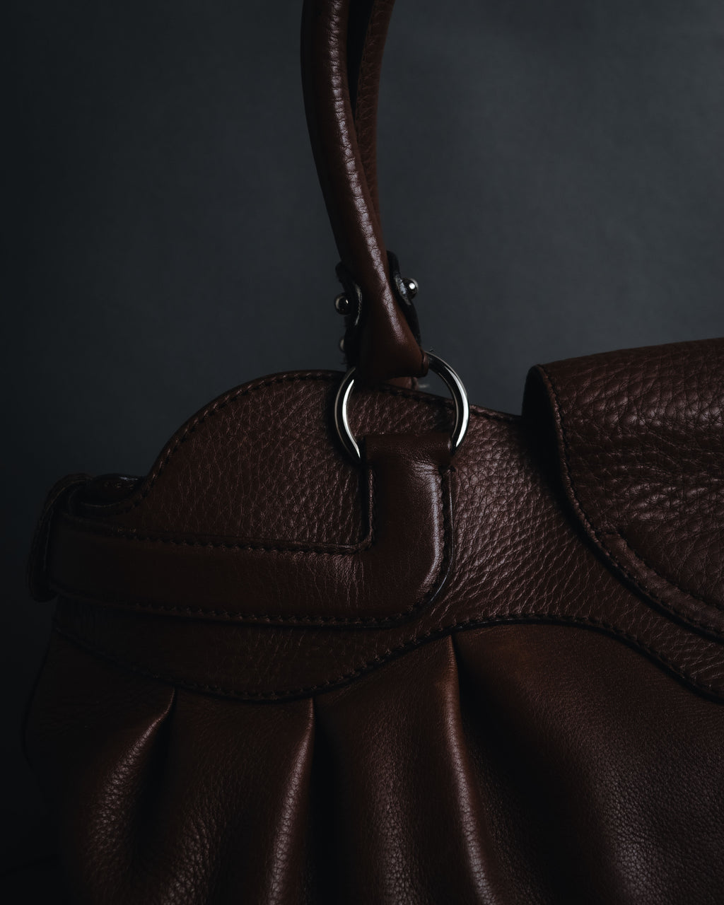 "Salvatore Ferragamo" 00’s Soft gathered gancini top-handle bag