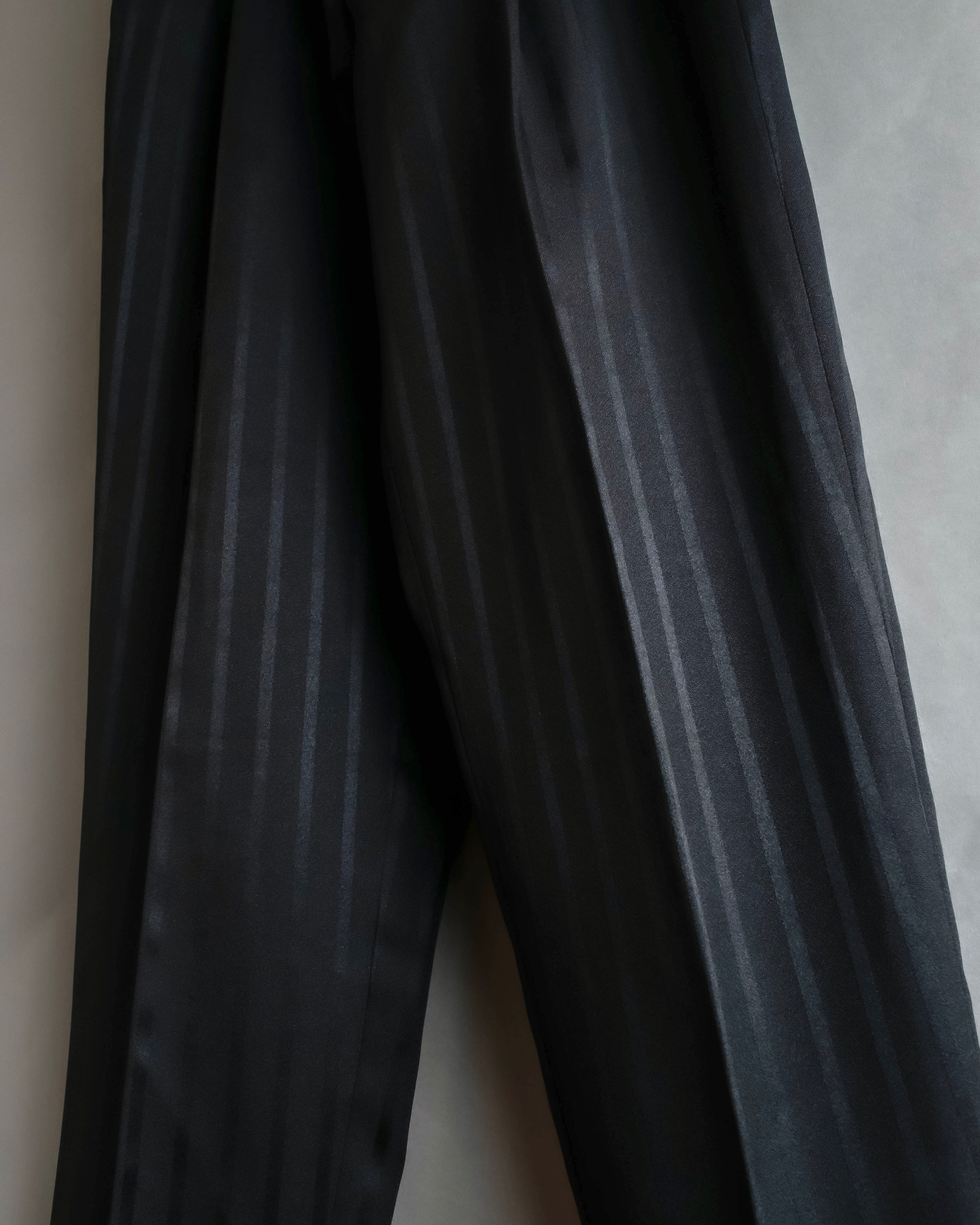 "Vintage subtle gloss striped wide slacks"