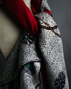 “Christian Dior” 80’s-90’s Jewelry motif monogram silk scarf