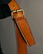 "CELINE" 80's-90's Macadam monogram pvc leather shoulder briefcase
