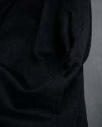 "BALMAIN" Raglan sleeve 100% cashmere stand collar coat