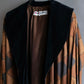 "Yves Saint Laurent Rive Gauche"
Argyle pattern velvet design shawl collar coat