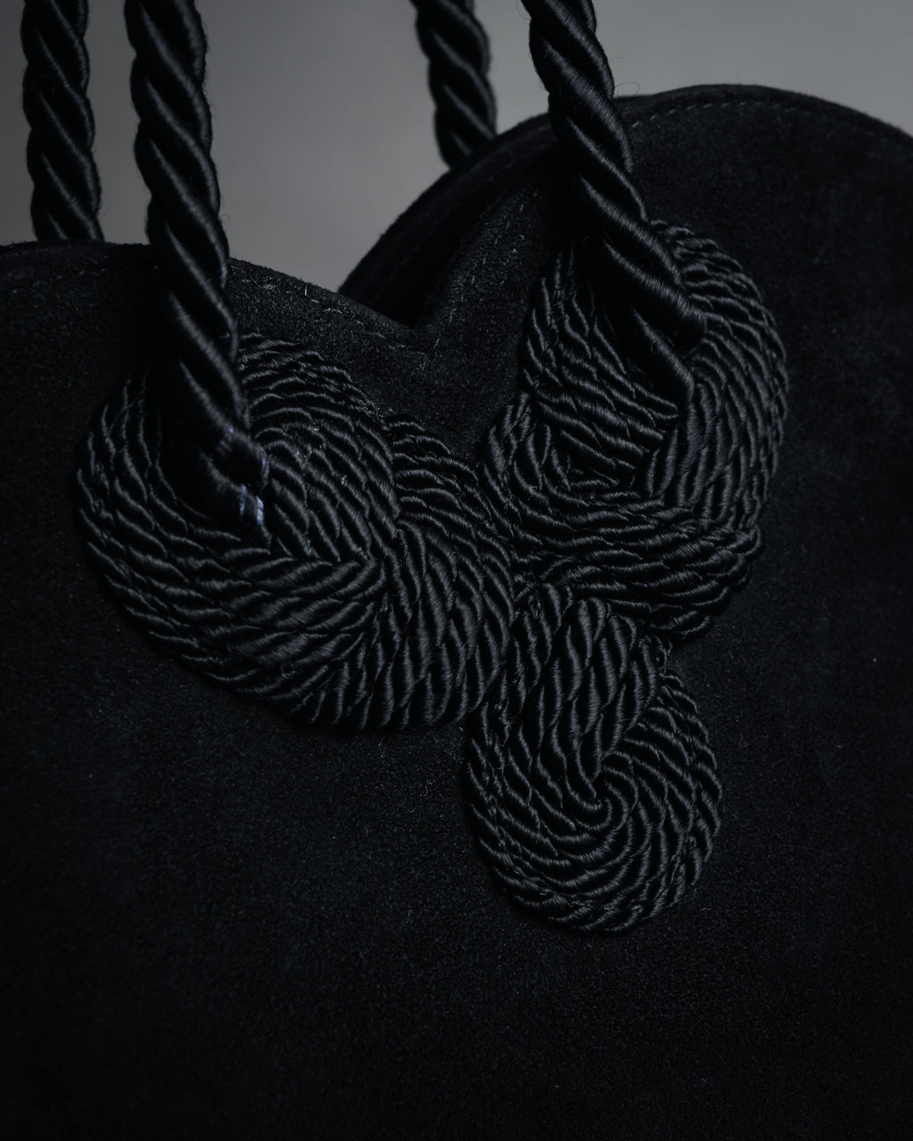 “Salvatore Ferragamo” 90’s Knot handle suede bag