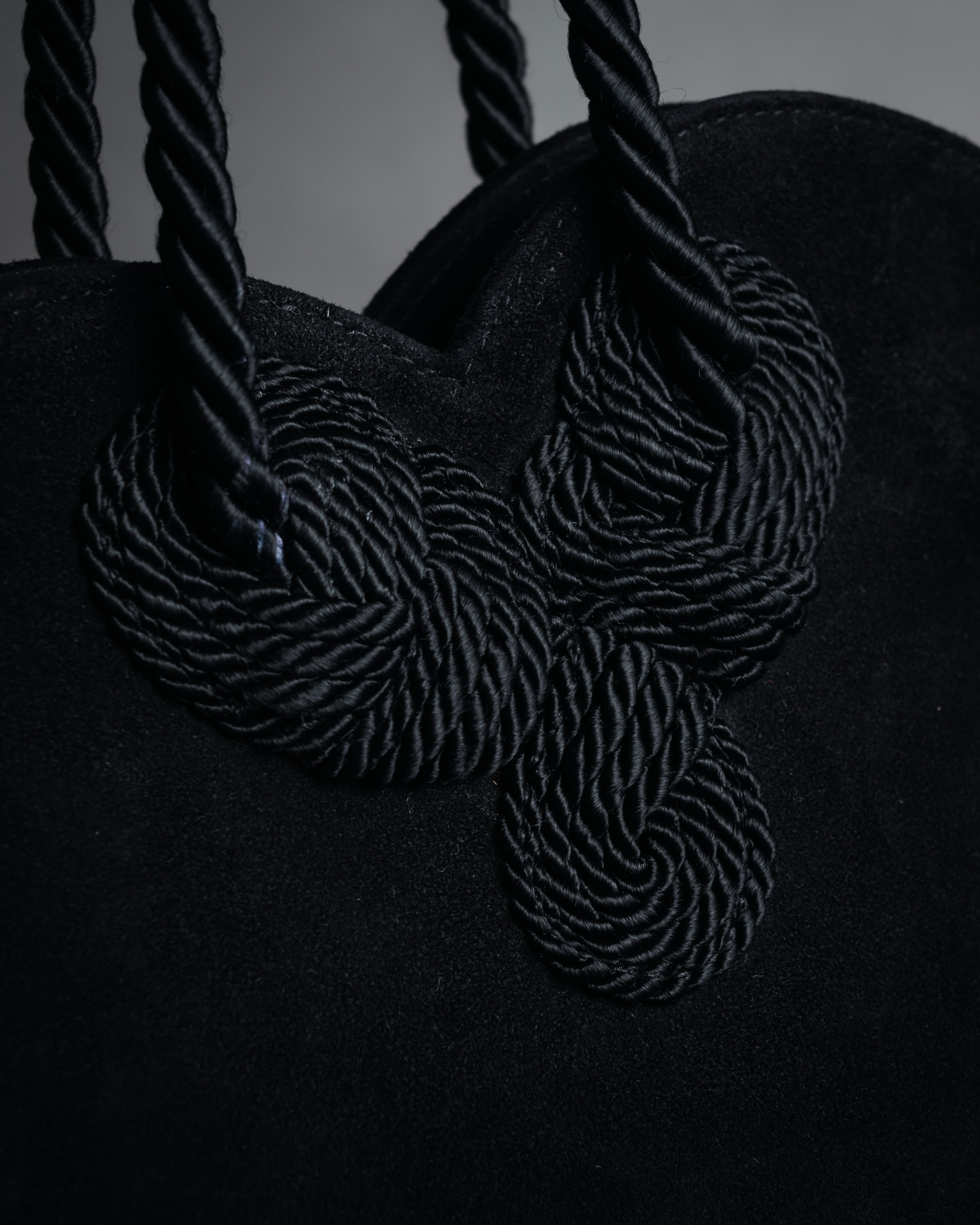 “Salvatore Ferragamo” 90’s Knot handle suede bag