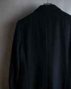 "COMME des GARCONS" Peaked lapel double-breasted long tailored jacket