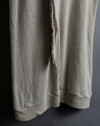 "Y's" Linen cotton mix ruffle design tank top
