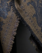 "BALENCIAGA" Large size lame jacquard weave stole