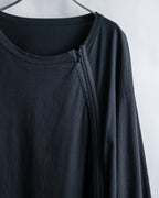 "Ground Y" Double zip design long tops