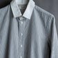 "YVES SAINT LAURENT" Fine pitch stripe pattern clerical design shirt