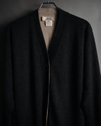 –SPECIAL– "HERMES" 90’s-00’s Double-faced reversible linen cotton cardigan
