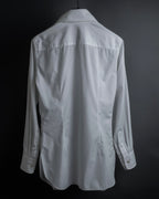 "HERMES" High-quality fine count cotton dress shirt