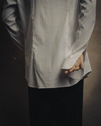 -SPECIAL- "PRADA" 10's-20's Stretch cotton silk-touch dress shirt