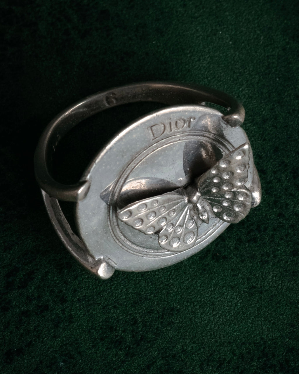 “Christian Dior” 2000’s Butterfly motif sculptural ring