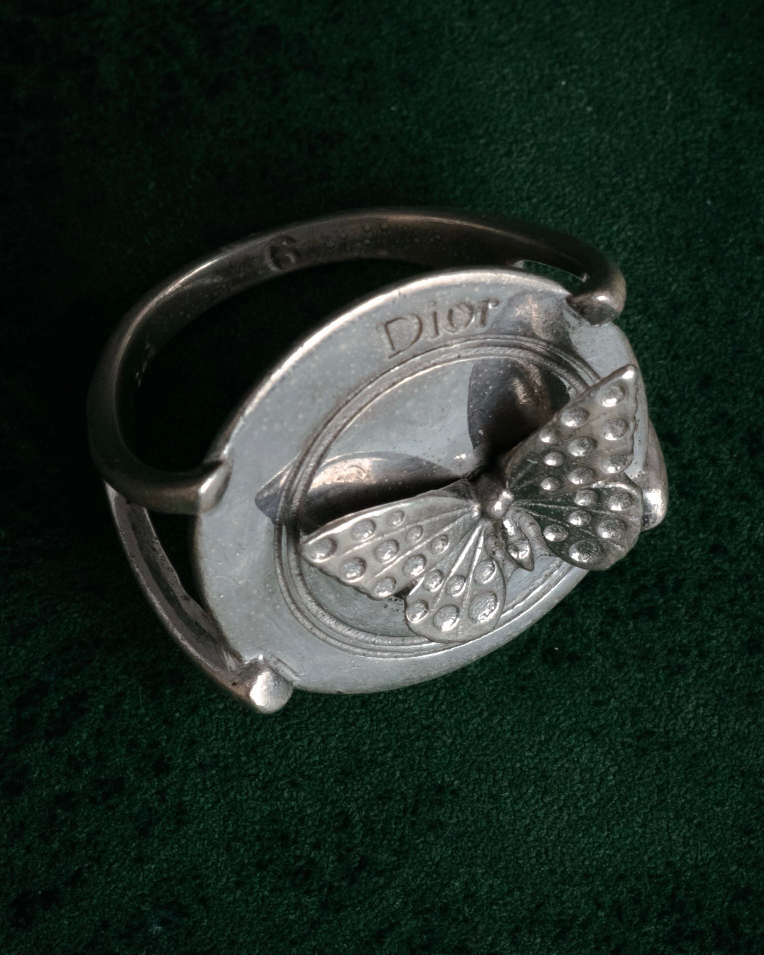 “Christian Dior” 2000’s Butterfly motif sculptural ring