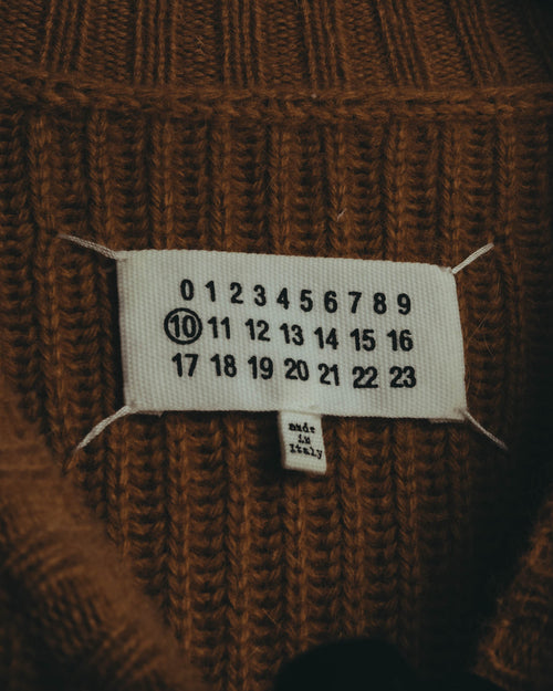"Maison Margiela" 2021's Textured ribbed crewneck sweater