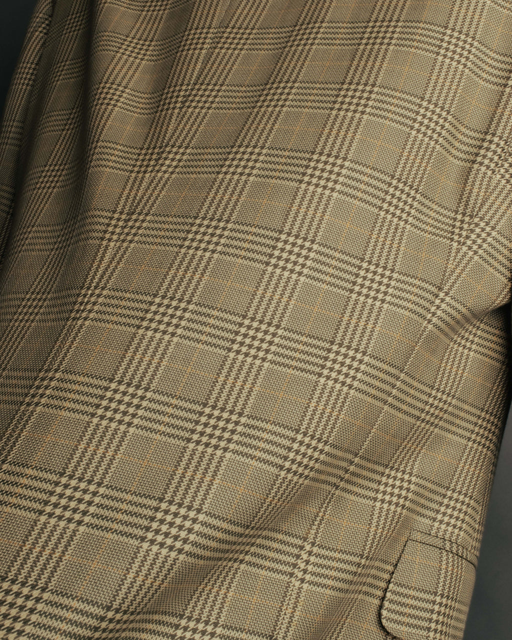 "GUCCI" 90's-00's Vintage houndstooth and glen check structured cotton jacket