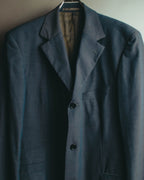 “Vintage” Textured blue tailored jacket