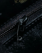 "GUCCI" Interlocking G design suede bag