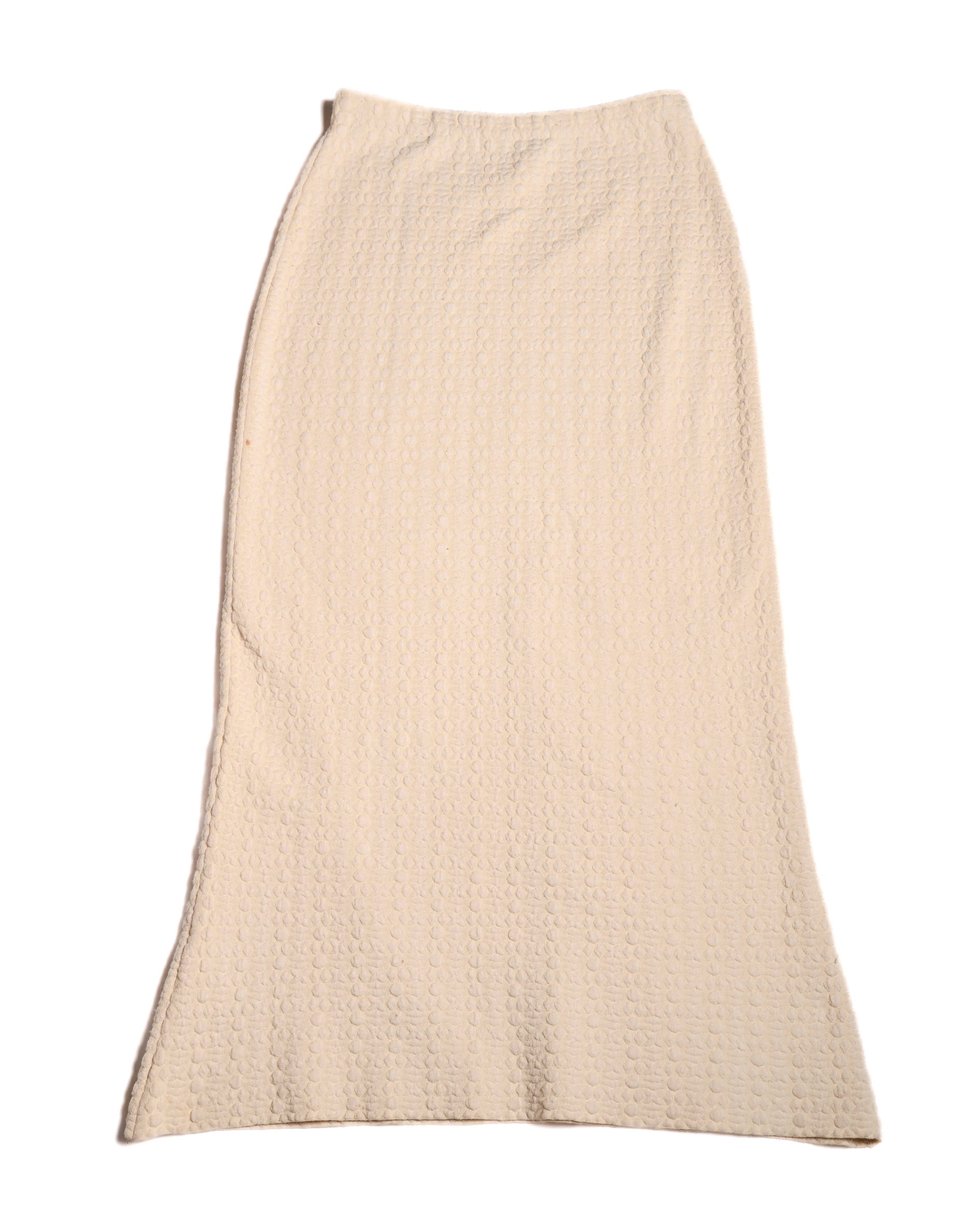 JIL SANDER/ Patterned Easy Skirt White
