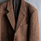 "HARRIS TWEED" Oversized herringbone tailored jacket