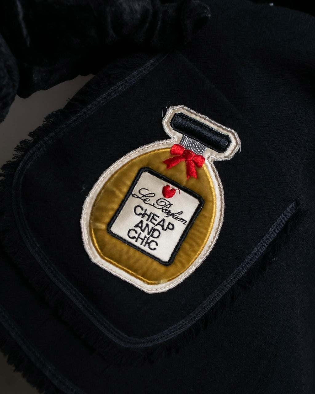 "MOSCHINO" Object sewn design tweed jacket