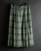 "BURBERRYS" Mint green check pattern skirt type set up