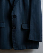 "CHRISTIAN DIOR MONSIEUR"
 Fine pitch stripe pattern notch lapel tailored jacket