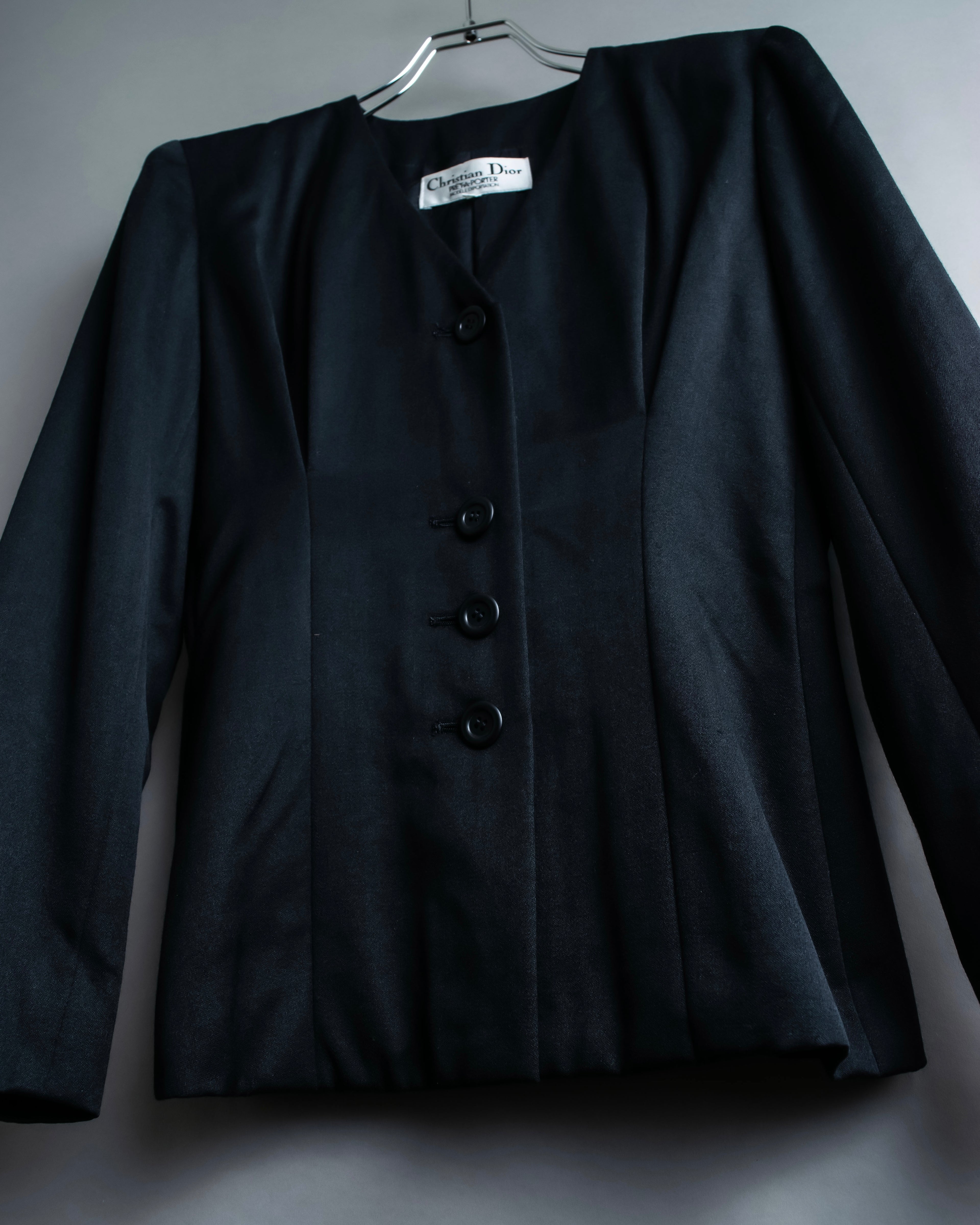 “Christian Dior” Beautiful shape no collar jacket