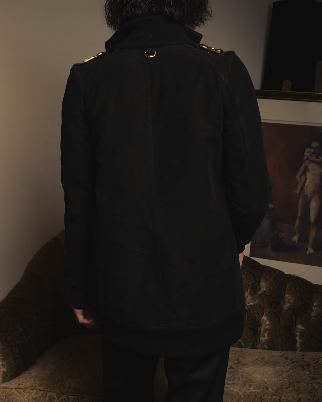 “GUCCI” Late 00’s military detail cotton long jacket