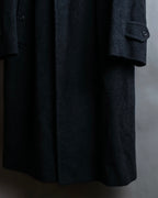 "BURBERRYS" Vintage stand collar concealed long coat