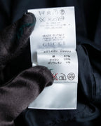 "GUCCI" No collar design gold button accents blouse