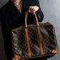 "LOUIS VUITTON" Porto document voyage monogram pattern boston bag