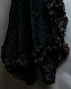 "FENDI" 1970's oversized astrakhan fur coat