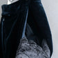 "DRIES VAN NOTTEN" Beautiful velvet straight line slacks