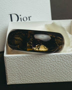 “Dior” 2002-2010 Lace embedded lucite bangle