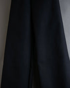 "US navy inspired lace back wide sailor pants"