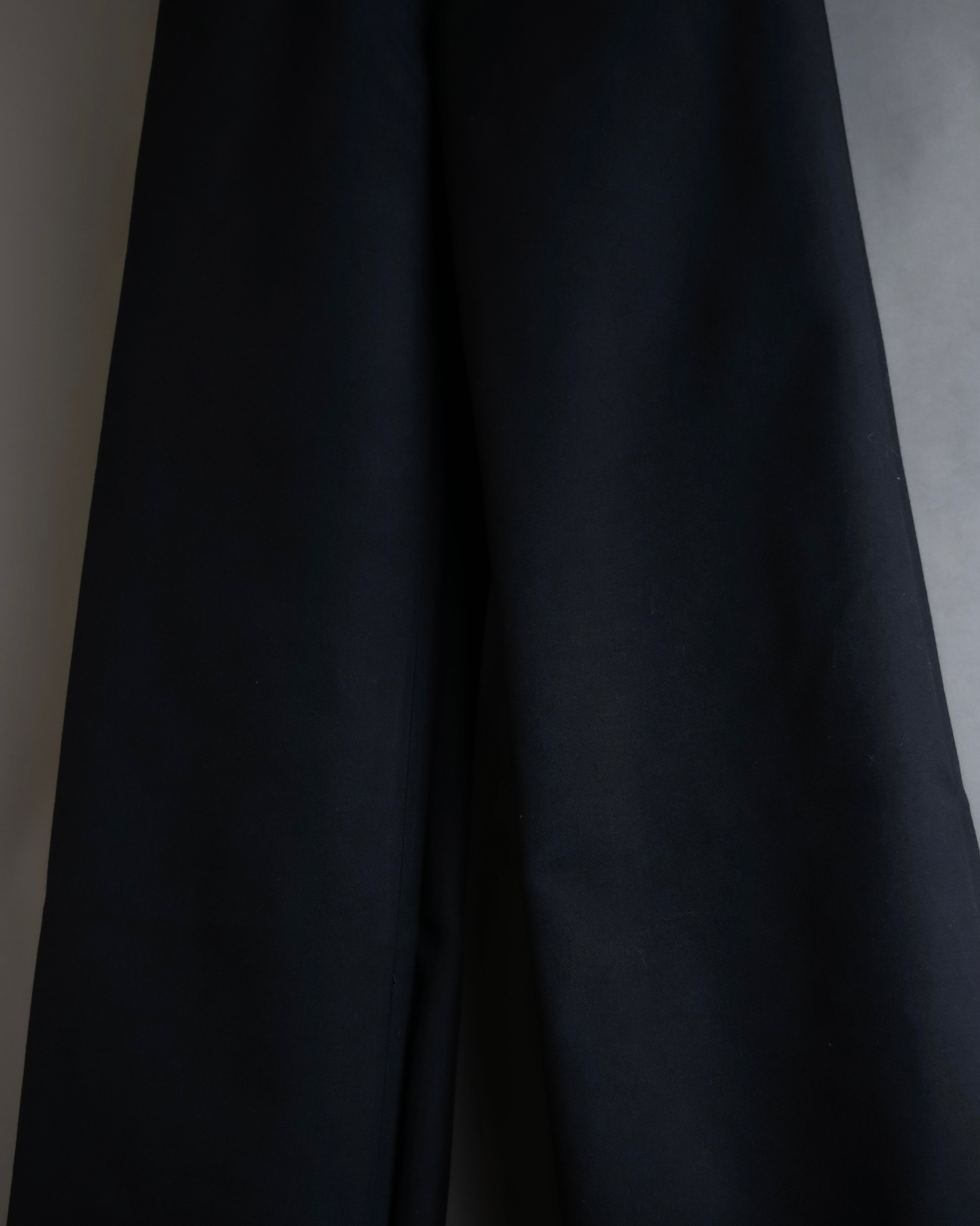 "US navy inspired lace back wide sailor pants"