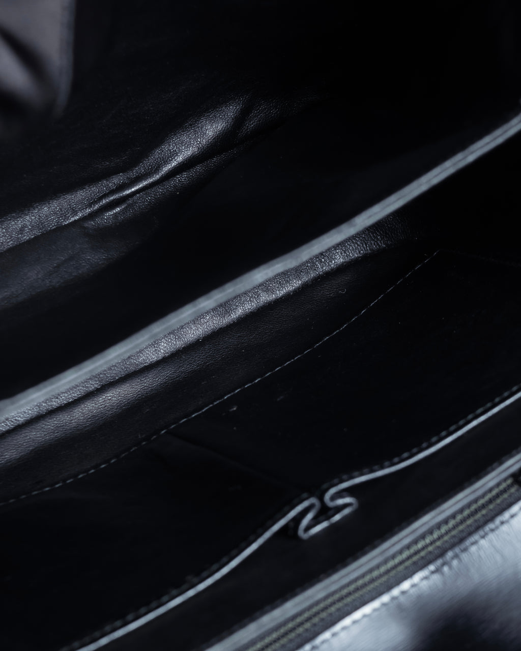 "CELINE" Classic flap design leather shoulder bag