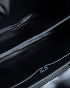 "CELINE" Classic flap design leather shoulder bag