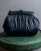 "VALENTINO" Gathered design rounded silhouette shoulder bag