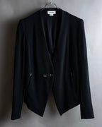"HELMUT LANG" Zipper design sharp angle cutaway jacket