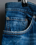 "PRADA" Vintage style three dimensional cut jeans