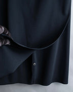 "HERMES" Button detailed flared midi skirt