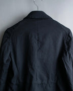 "COMME des GARCONS
COMME des GARCONS" 6 button detail raw edge jacket