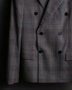 "Calvin Klein" Glen check oversized double breasted jacket